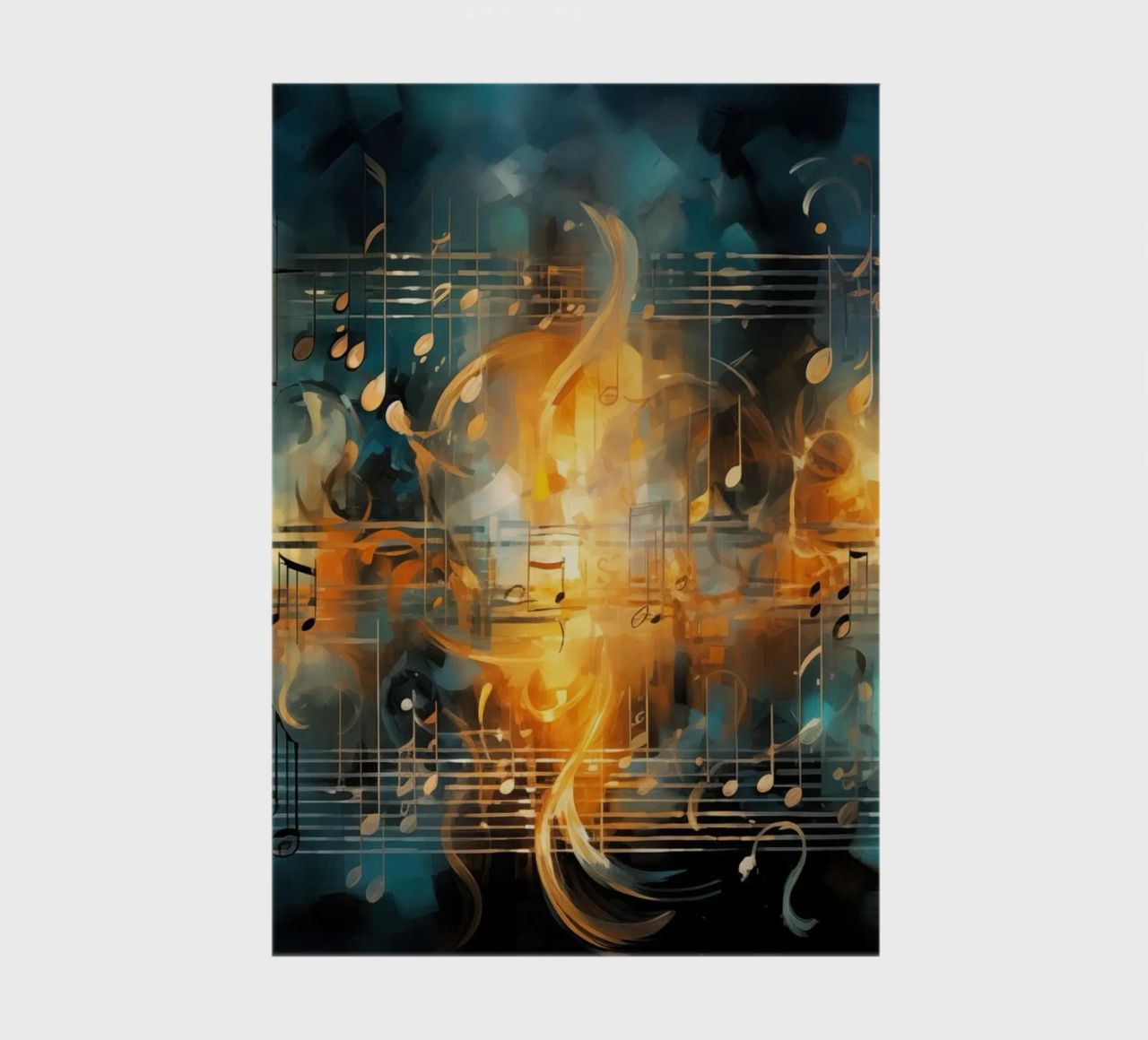 Music notebook abstract notebook by Imagine