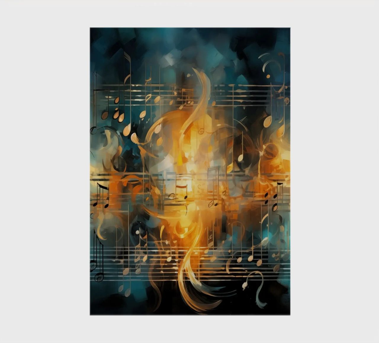 Music notebook abstract notebook by Imagine