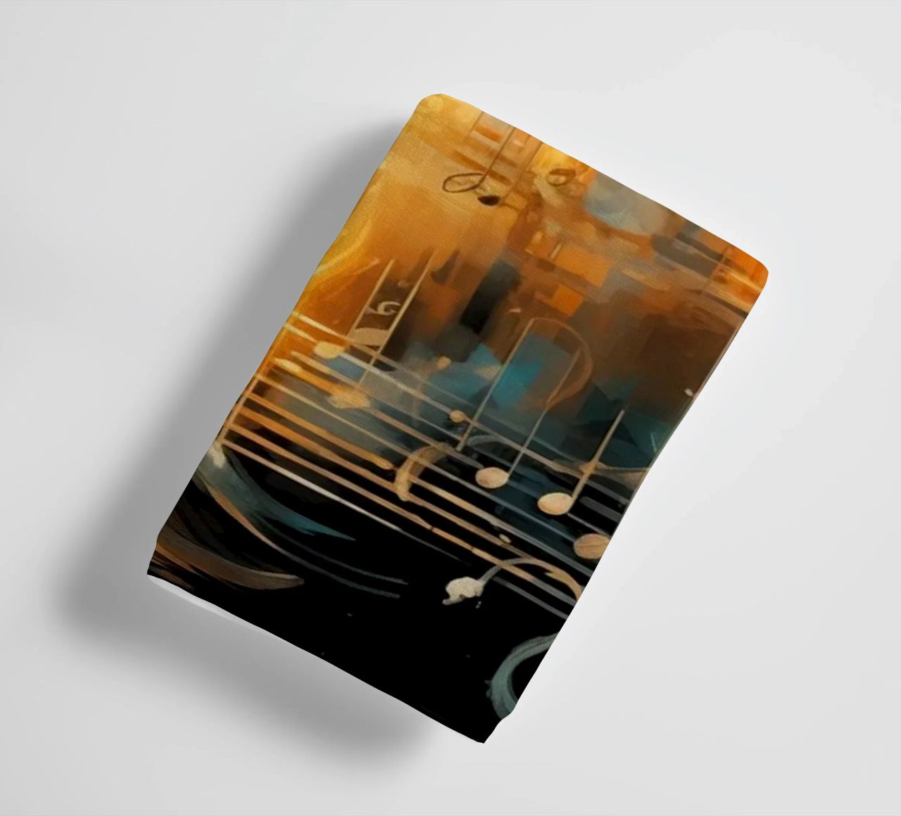 Music notebook abstract towel by Imagine