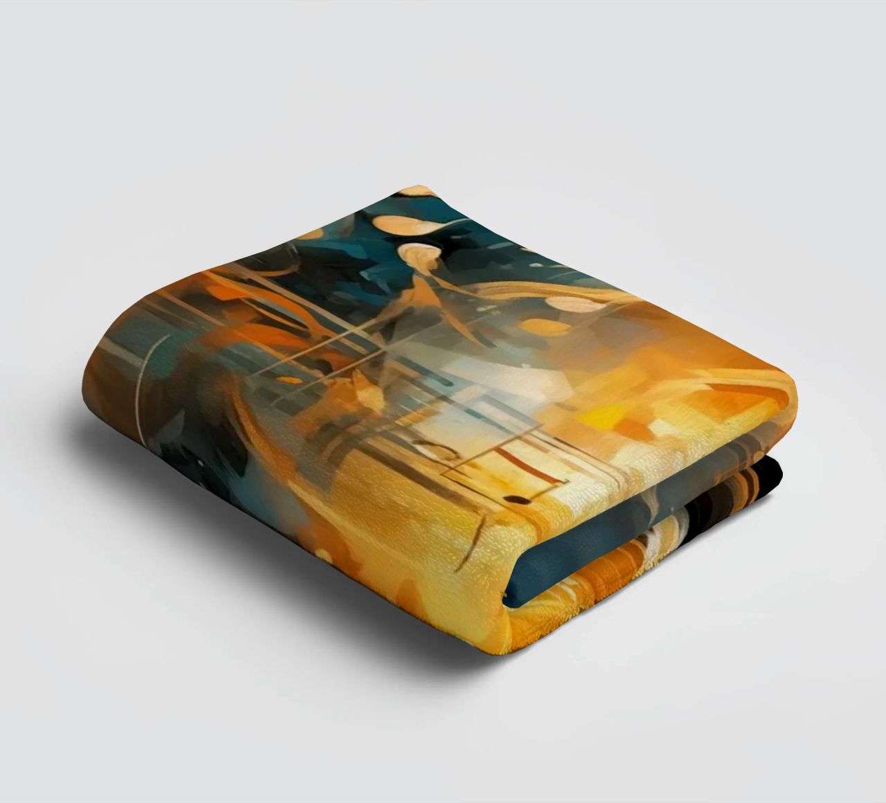 Music notebook abstract towel by Imagine