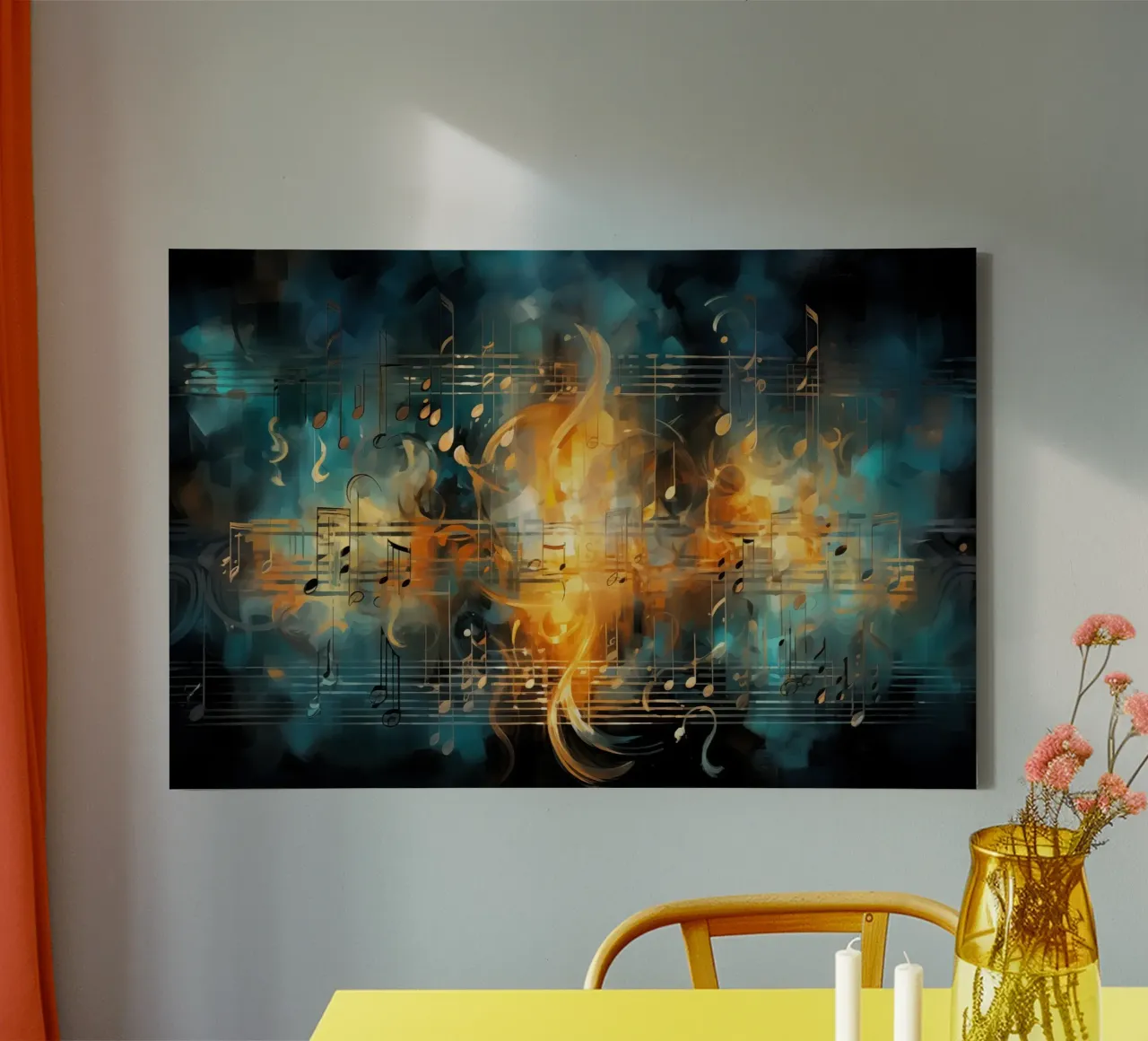 Musiknotizbuch Zusammenfassung Leinwand von Imagine