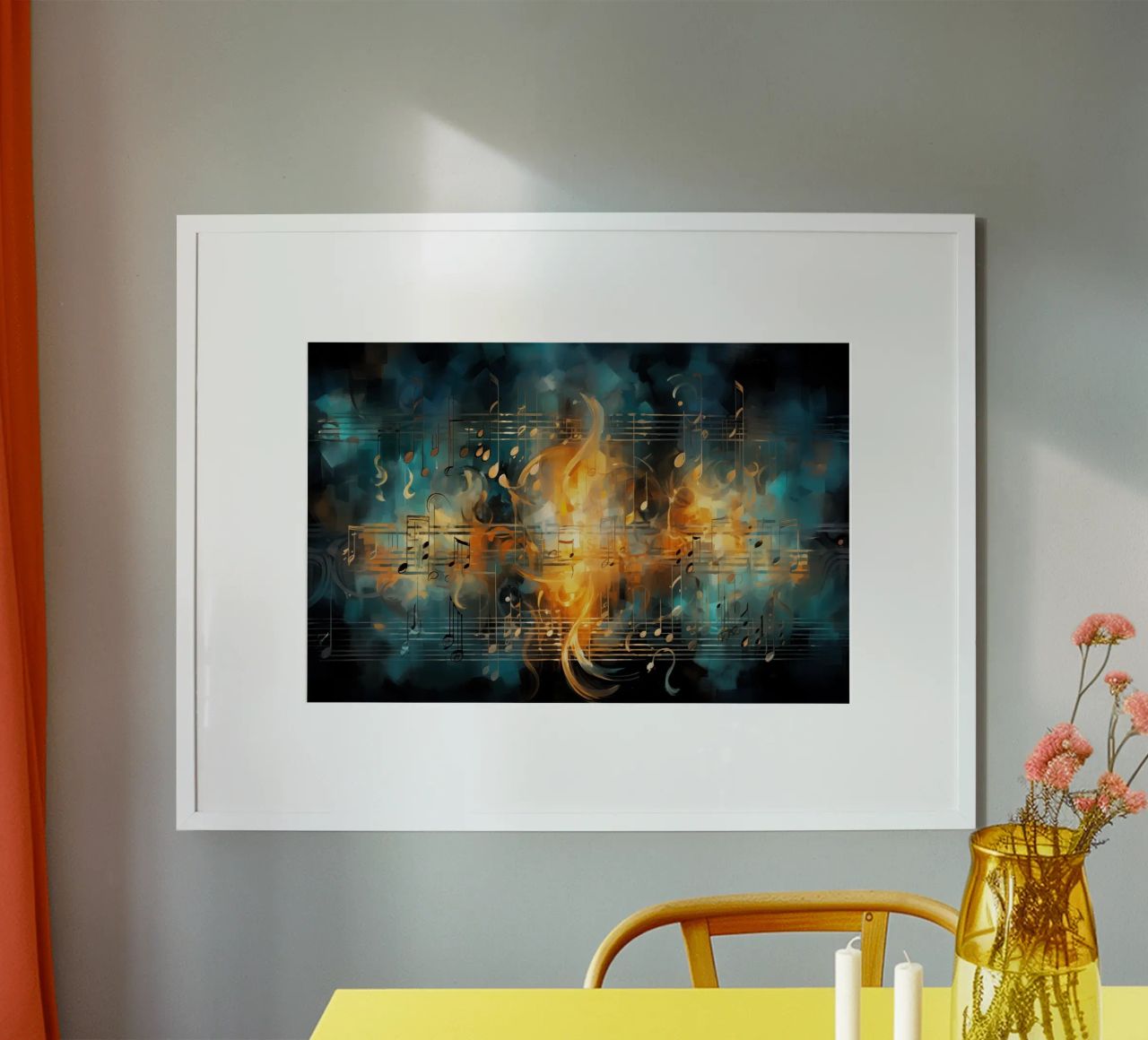Music notebook abstract poster by Imagine