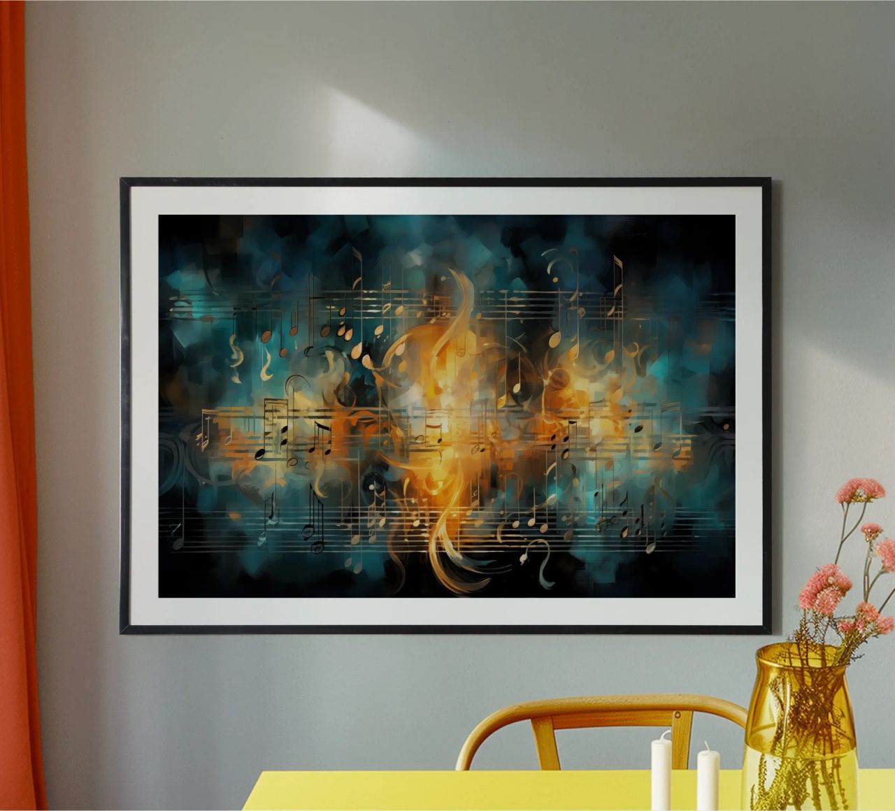 Music notebook abstract poster by Imagine