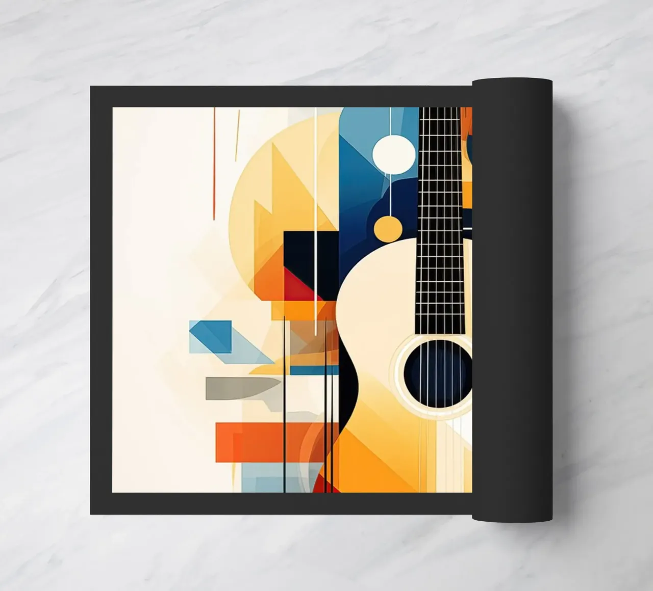 Chitarra astratta zerbino da Imagine
