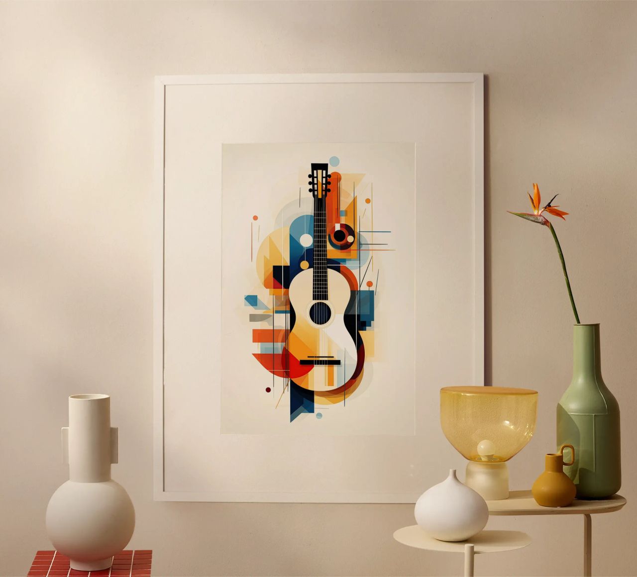 Guitar abstract poster by Imagine
