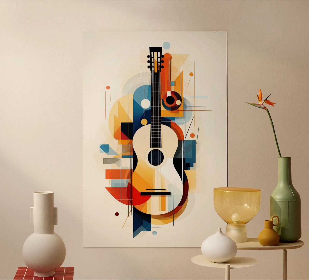 Guitar abstract poster by Imagine
