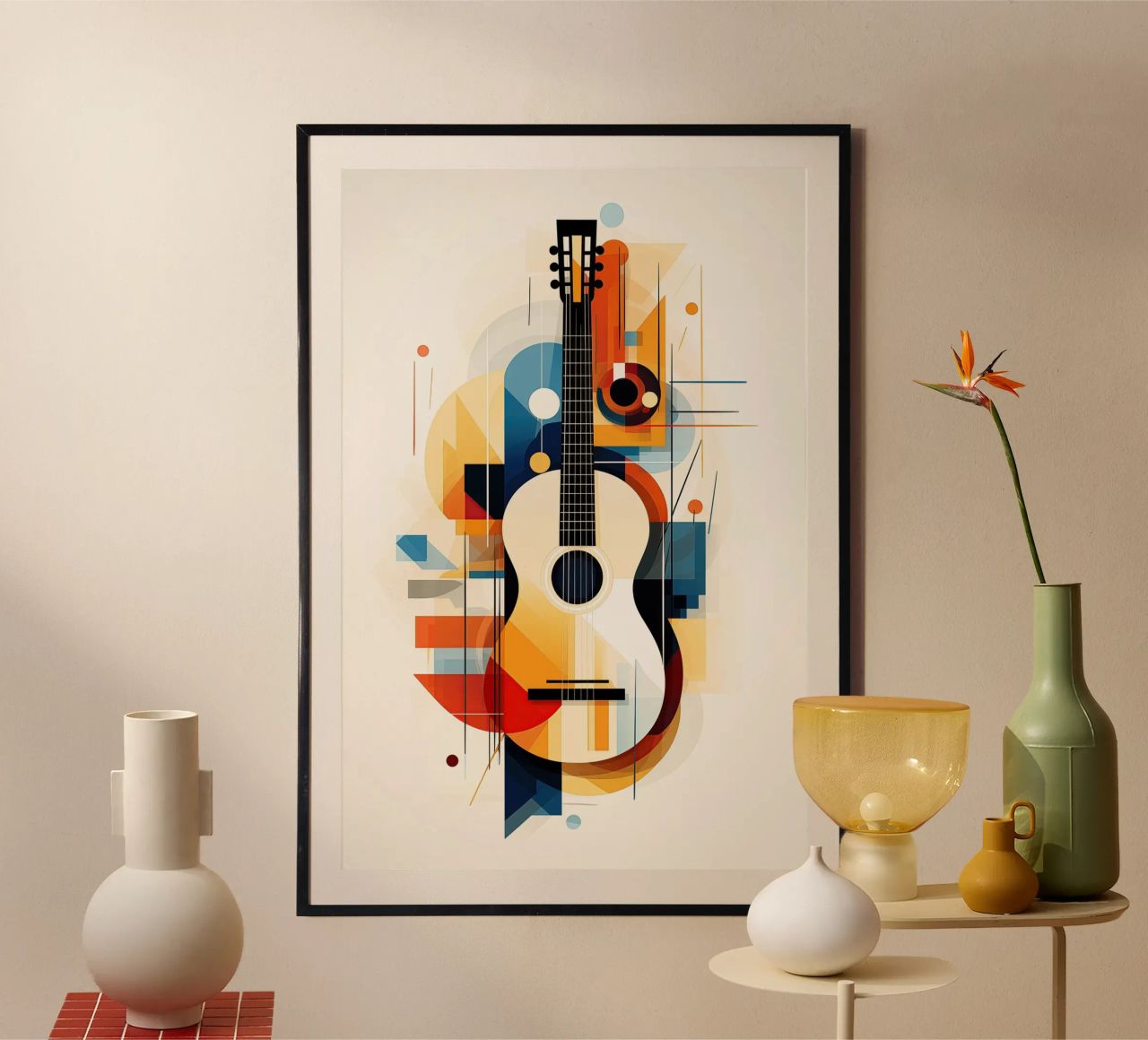 Guitar abstract poster by Imagine