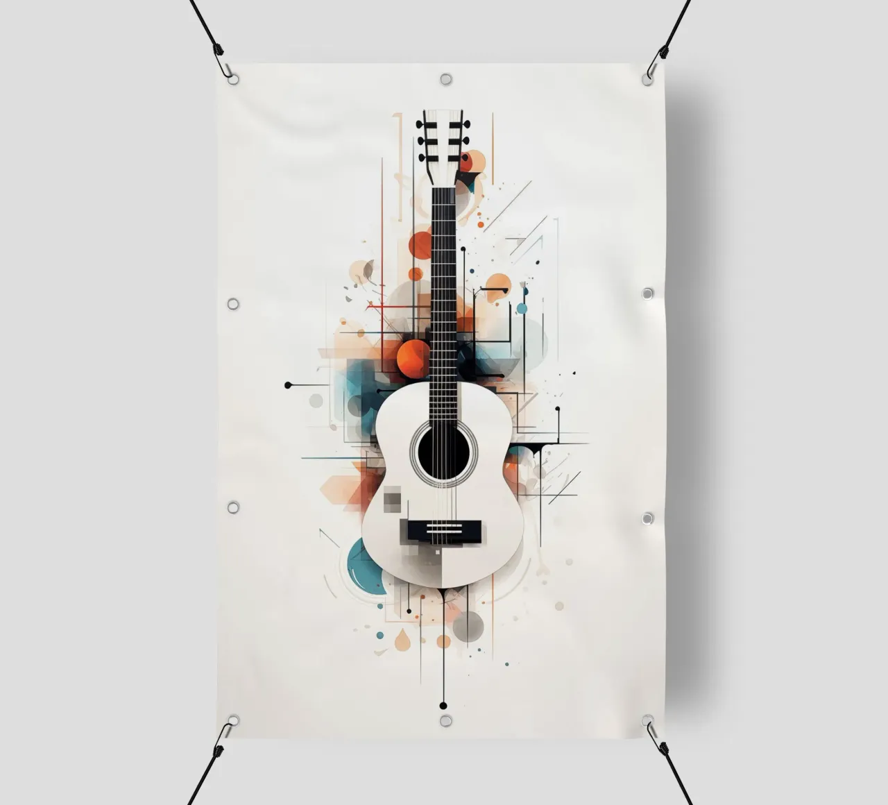 Chitarra astratta telo in pvc da Imagine