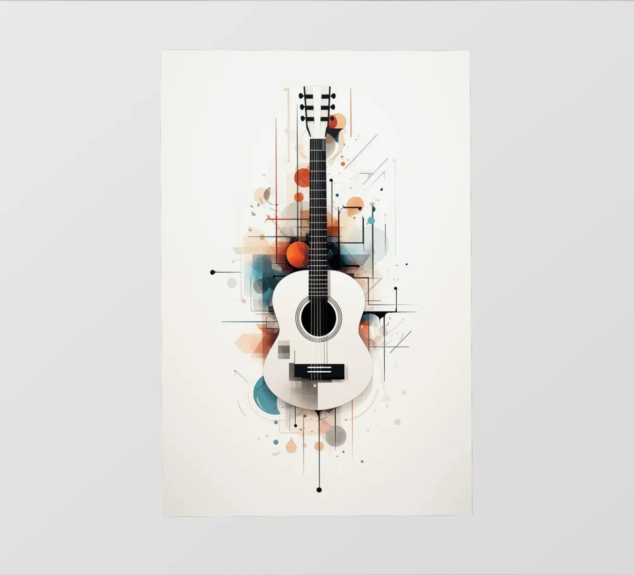 Chitarra astratta telo in pvc da Imagine
