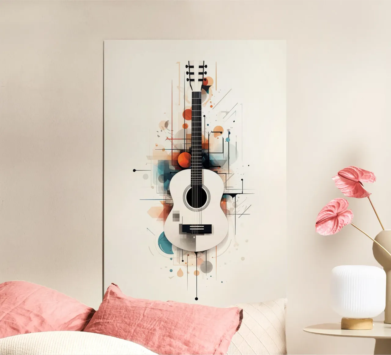 Guitar abstract poster by Imagine