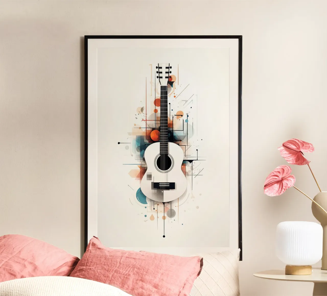Guitar abstract poster by Imagine