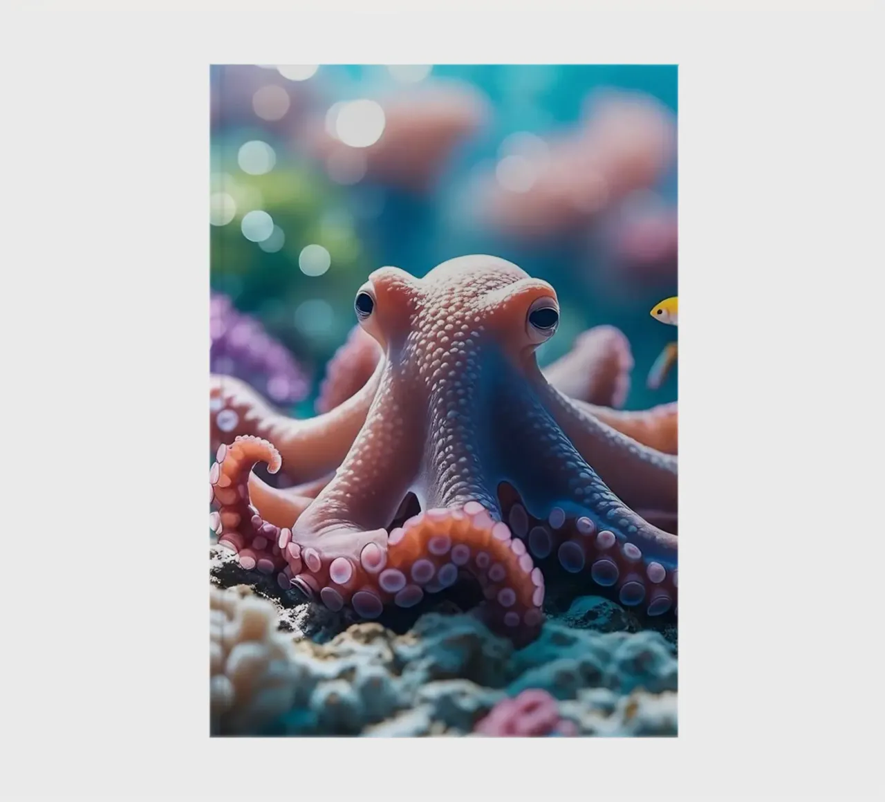 Octopus | Soft pink encounter (2) notebook by Trinkets NL Design Studio