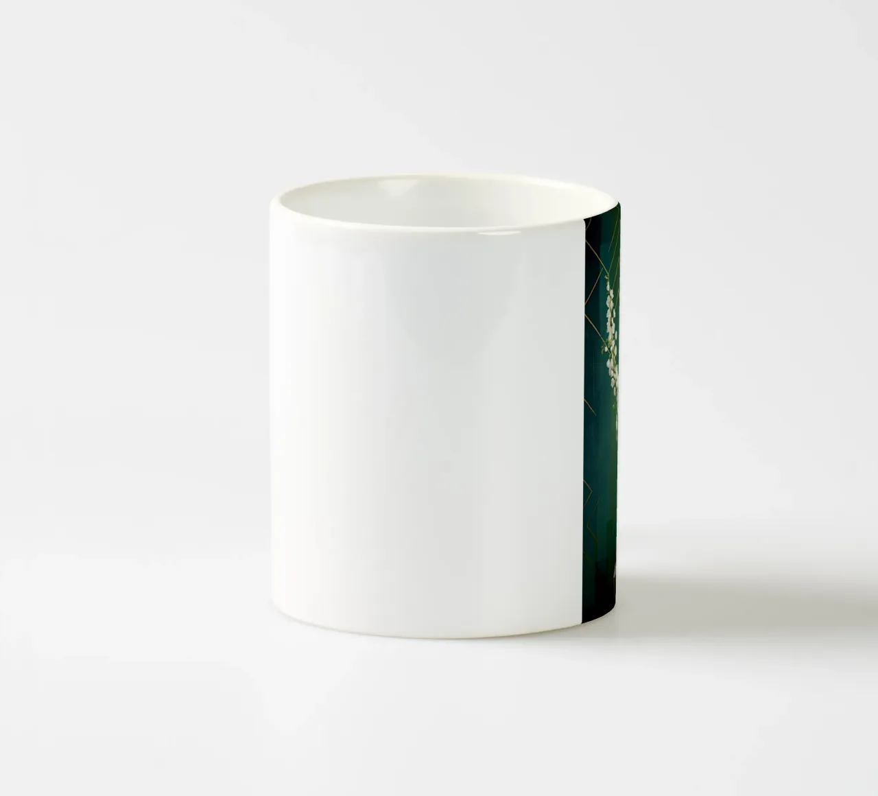 Natura morta e colori verdi tazza in ceramica da Imagine