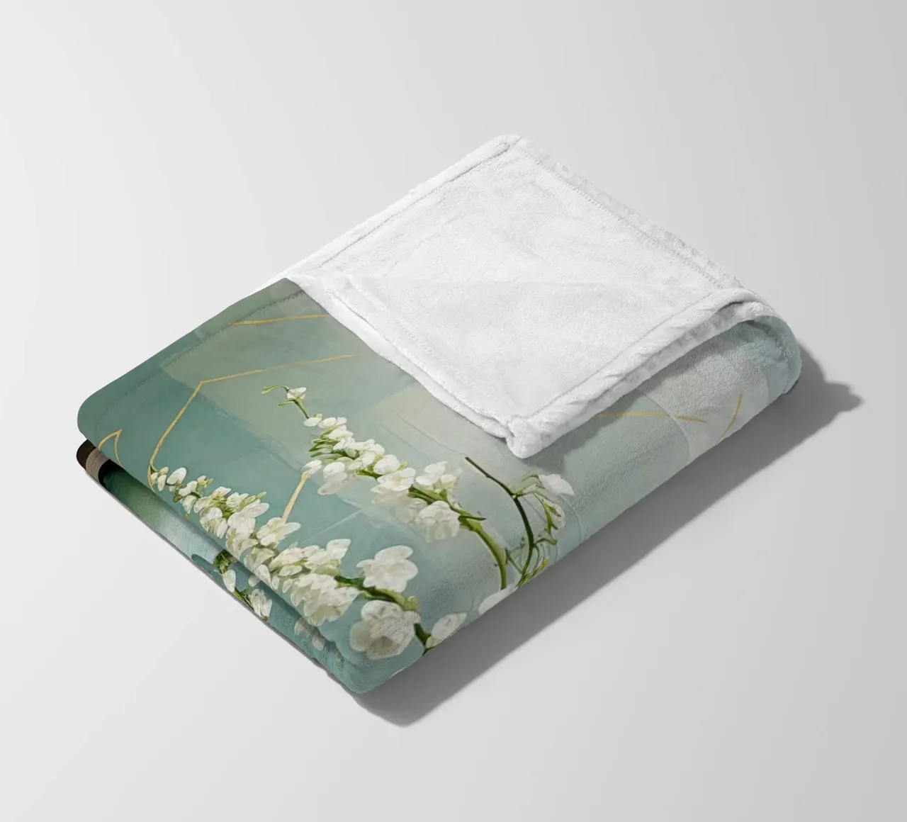 Natura morta e colori verdi coperta in pile da Imagine