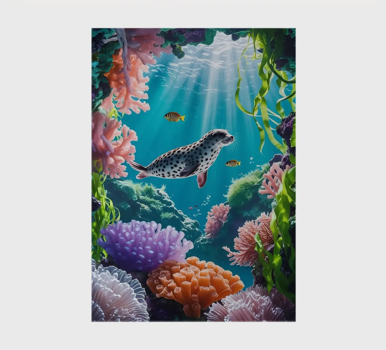 Foca maculata | Paesaggio onirico di una foca (1) diario da Trinkets NL Design Studio