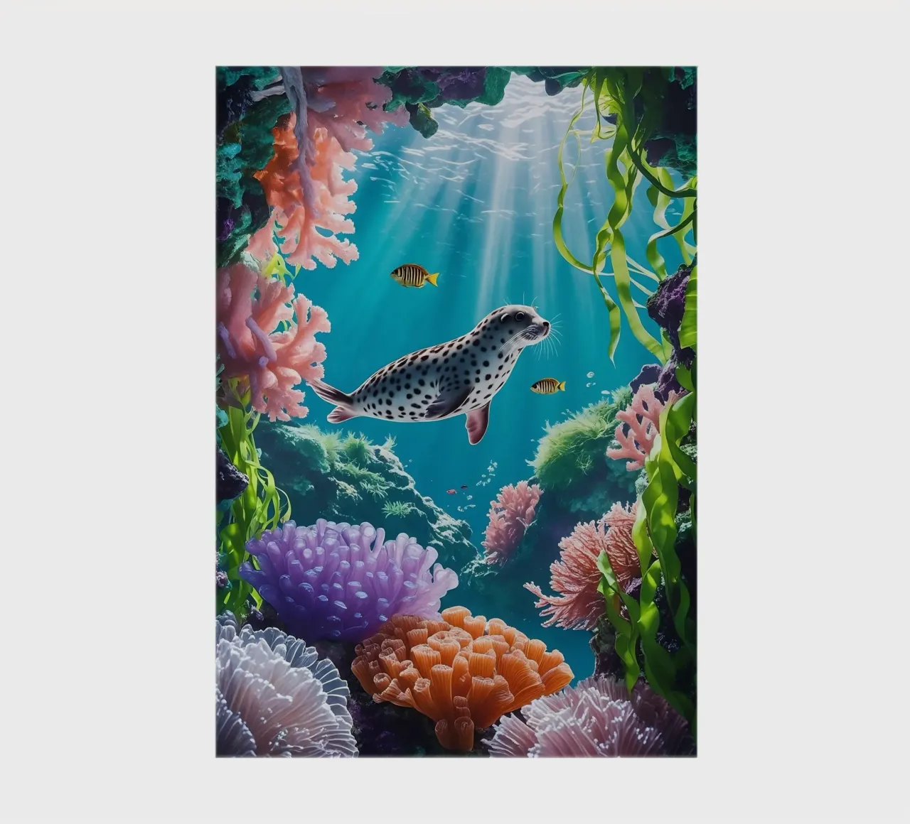 Foca maculata | Paesaggio onirico di una foca (1) diario da Trinkets NL Design Studio