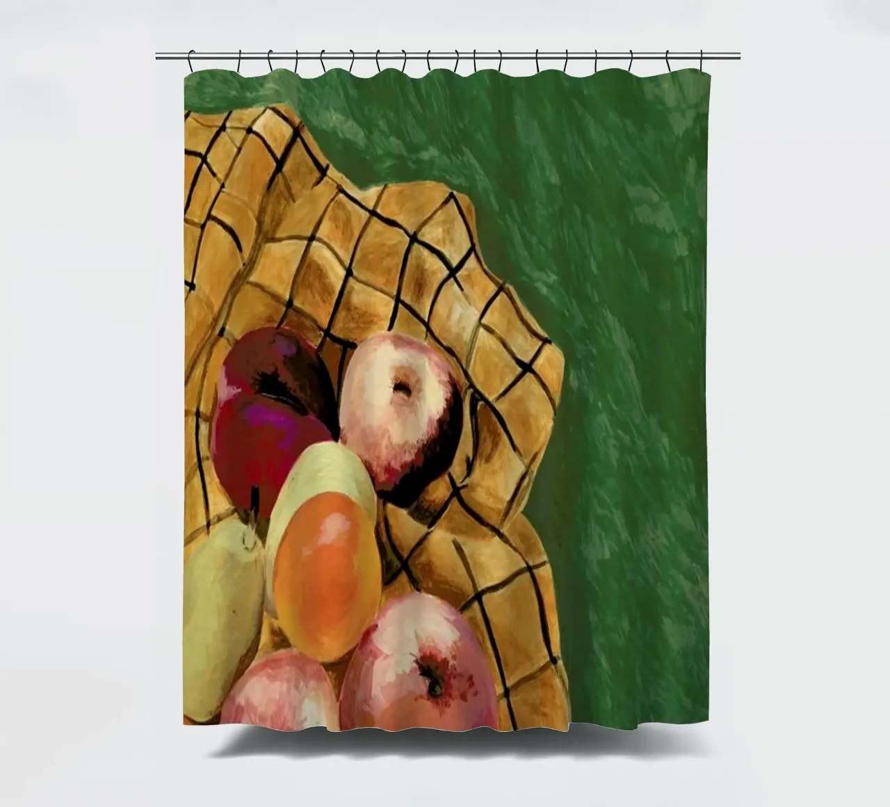 Still Life With Fruits Duschvorhang von Isabelle Vandeplassche
