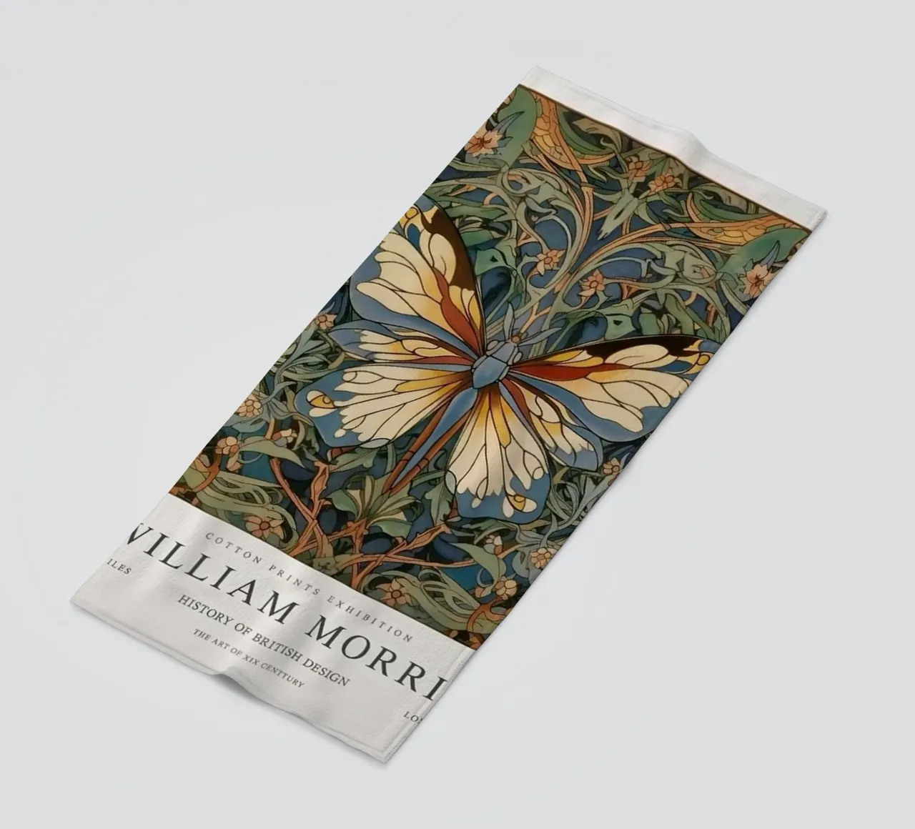 farfalla intricata design william morris telo mare da komo store