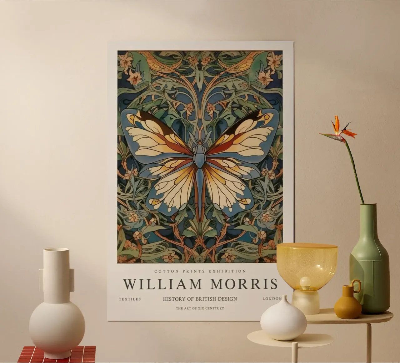 farfalla intricata design william morris carta hahnemühle da komo store