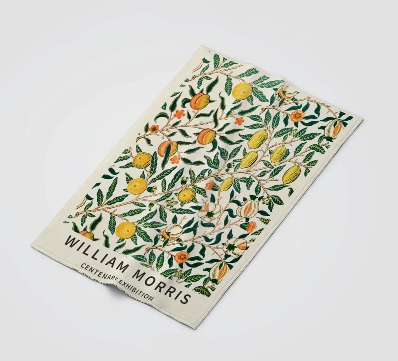 zitrone fruchtbar william morris Fleecedecke von komo store