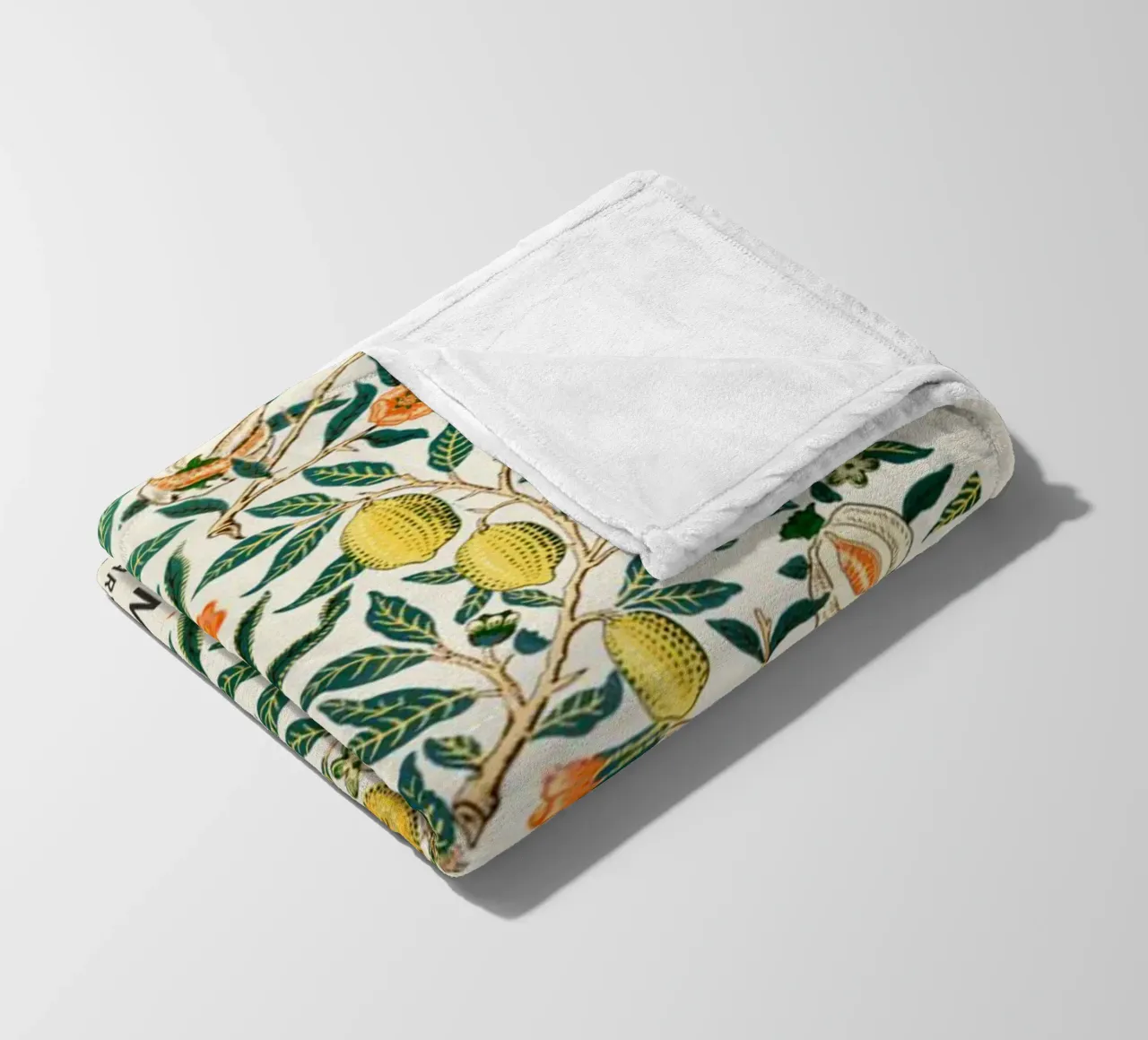 zitrone fruchtbar william morris Fleecedecke von komo store