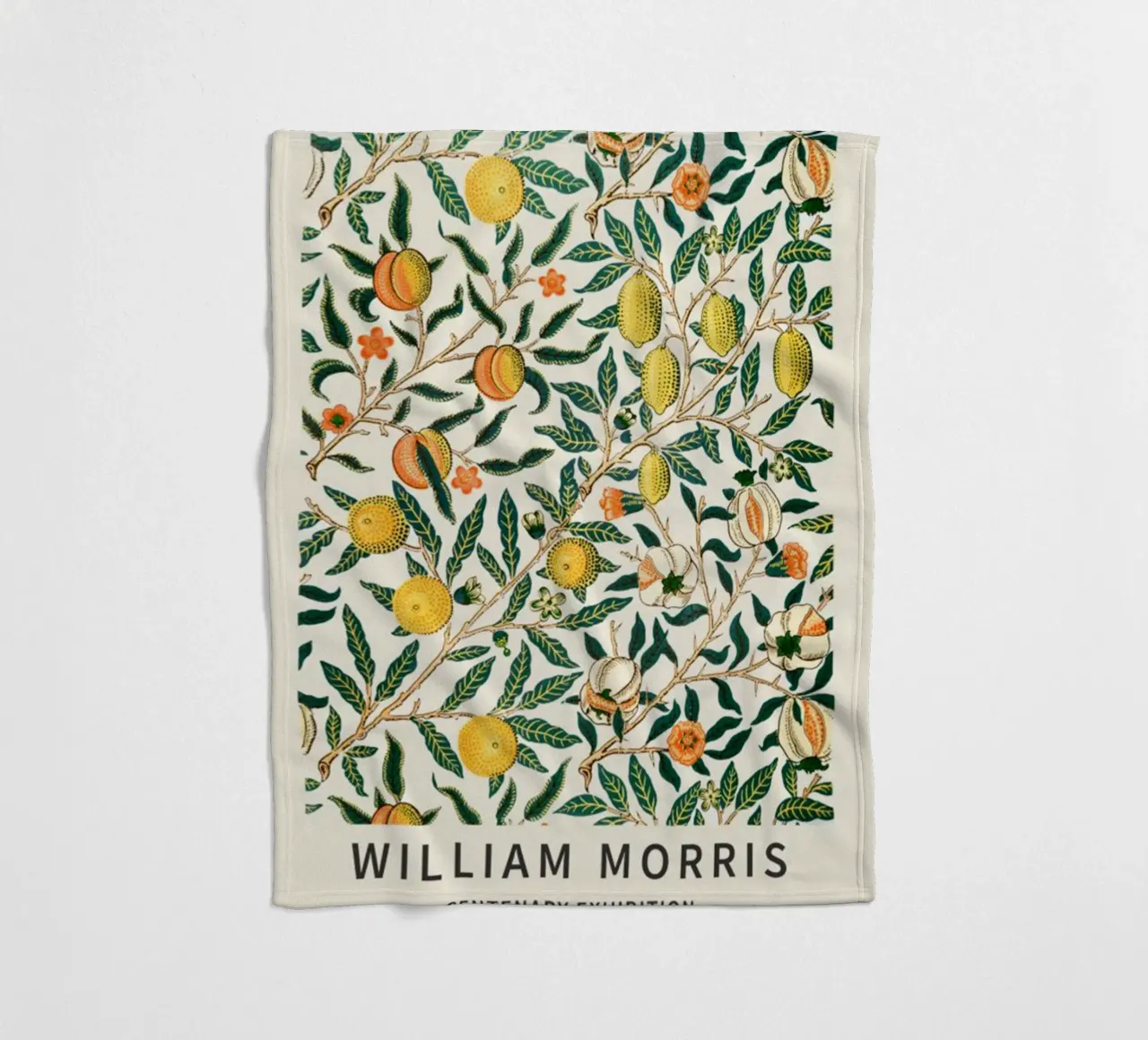 zitrone fruchtbar william morris Fleecedecke von komo store