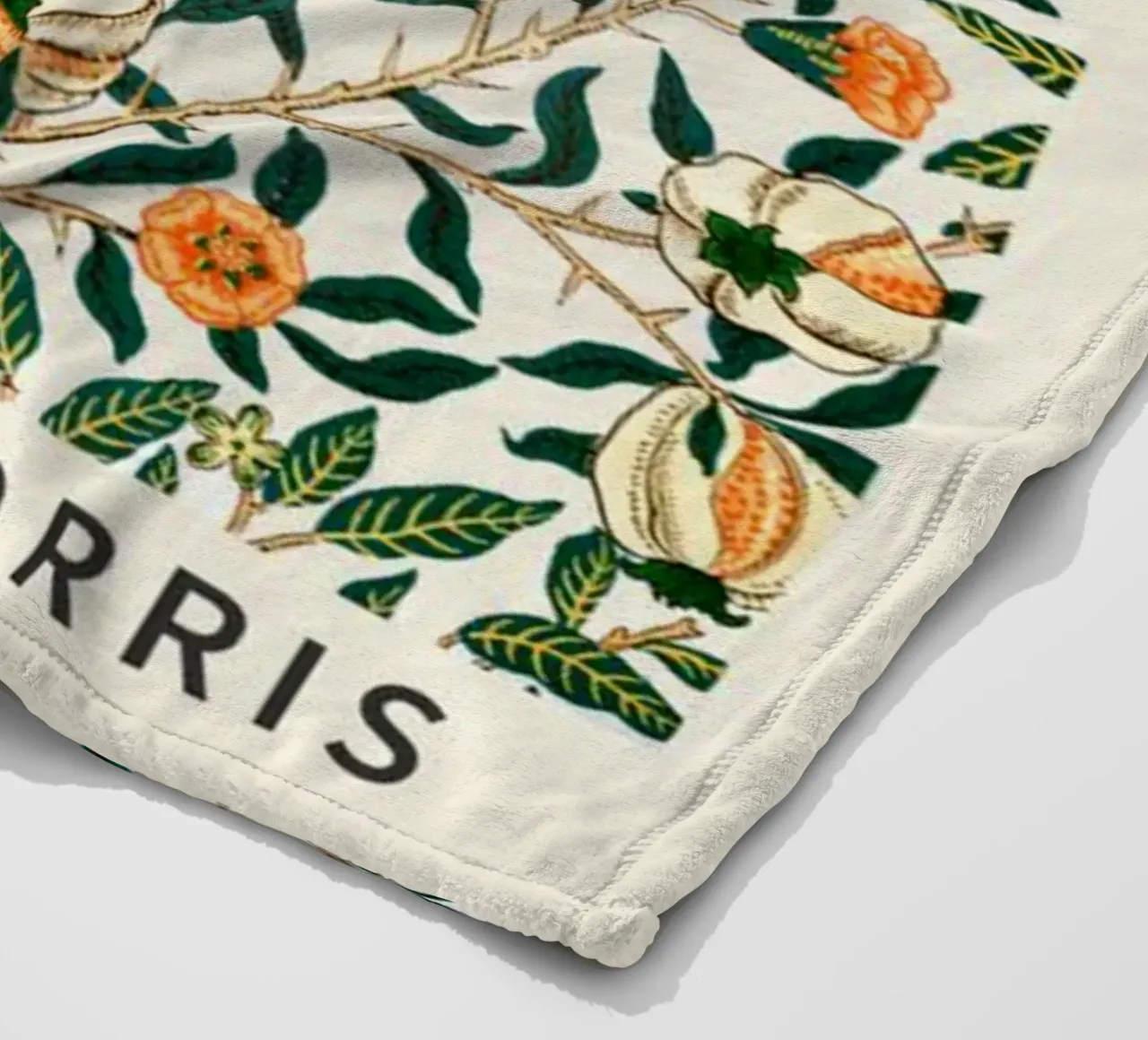 zitrone fruchtbar william morris Fleecedecke von komo store