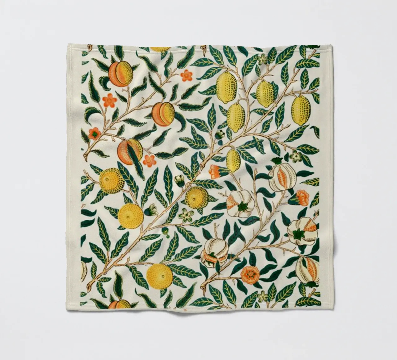 zitrone fruchtbar william morris Fleecedecke von komo store