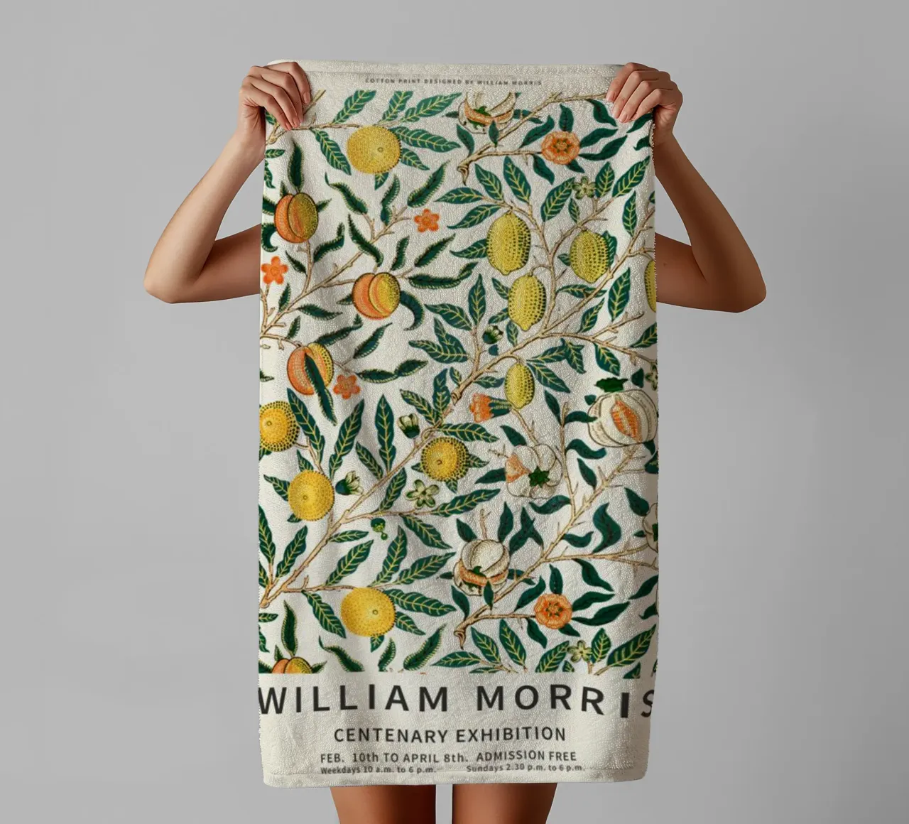 citron fructueux william morris serviette de bain de komo store