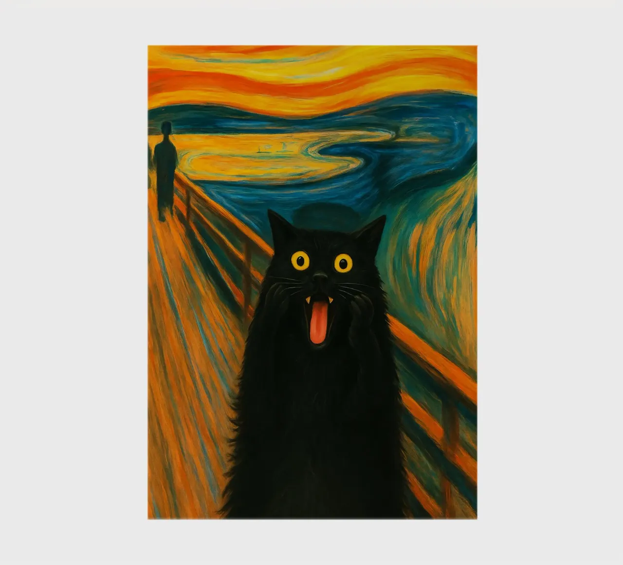 Black Cat The Scream notebook by Rawdenox