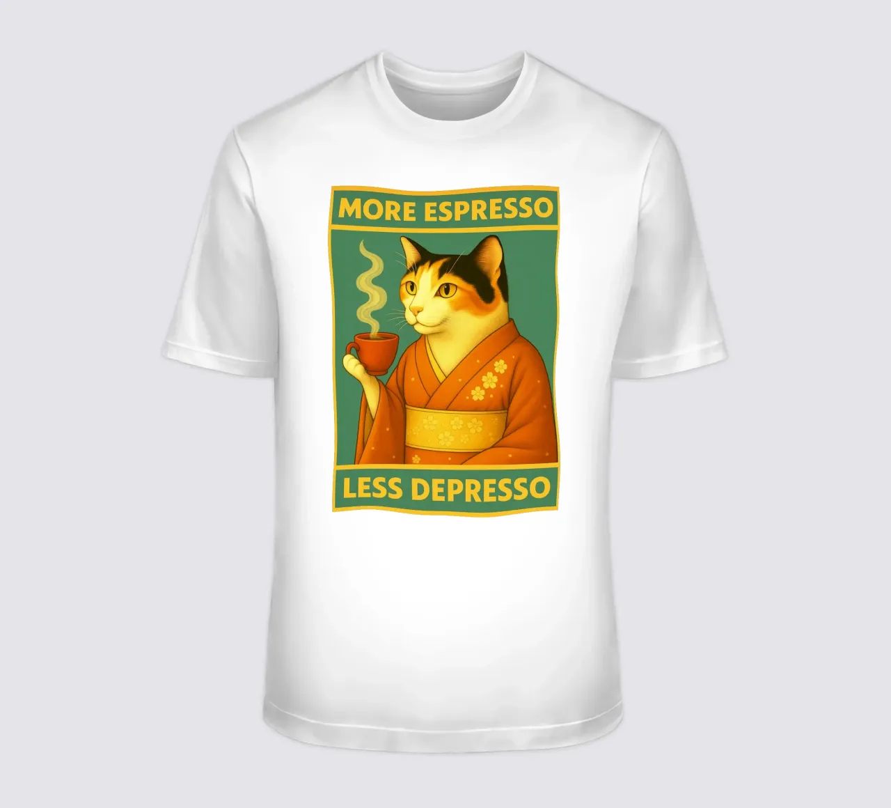 Cat More Espresso t-shirt da Rawdenox
