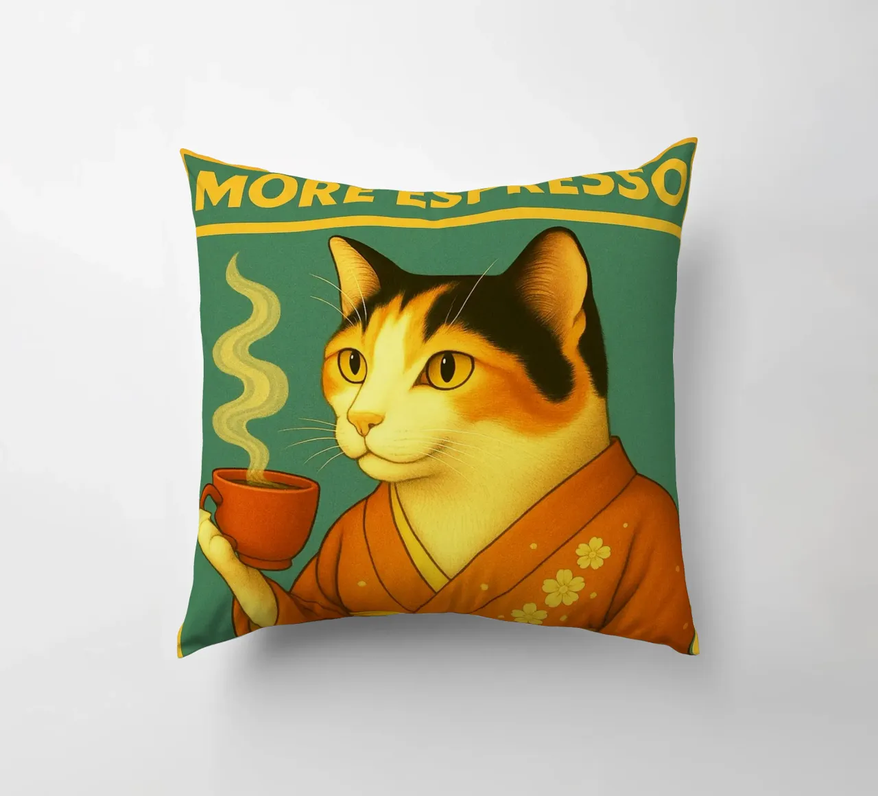 Cat More Espresso cuscino da Rawdenox