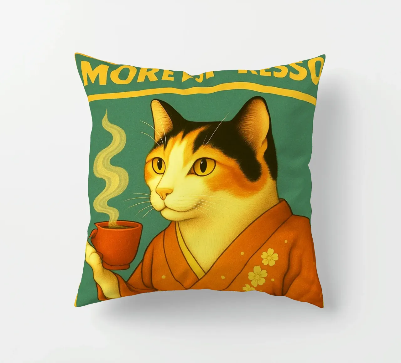 Cat More Espresso cuscino da Rawdenox