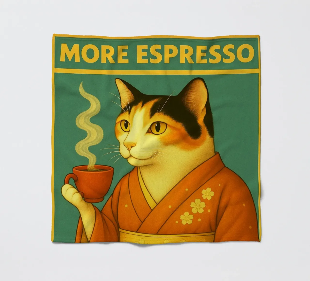Cat More Espresso coperta in pile da Rawdenox