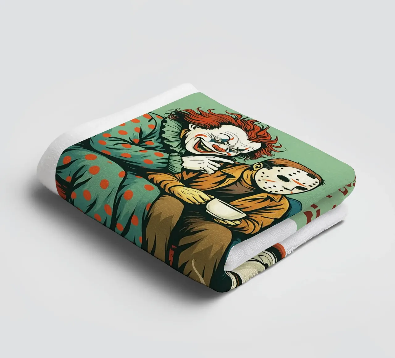 Coffe its what calm the monster inside towel by Rawdenox