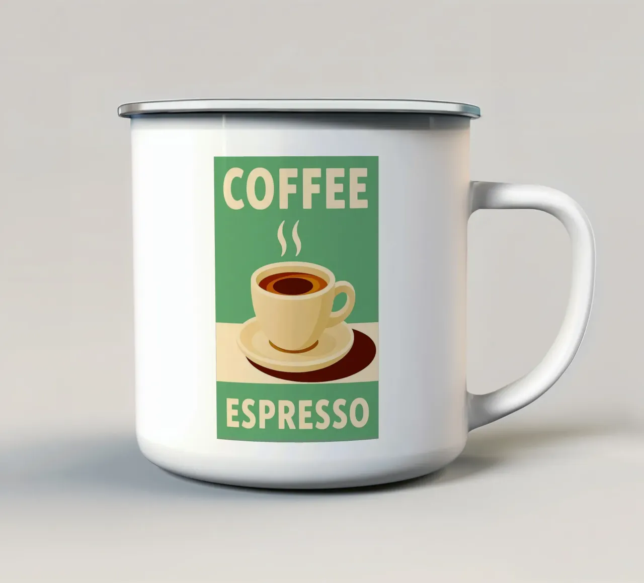 Coffee Espresso tazza in smalto da Rawdenox