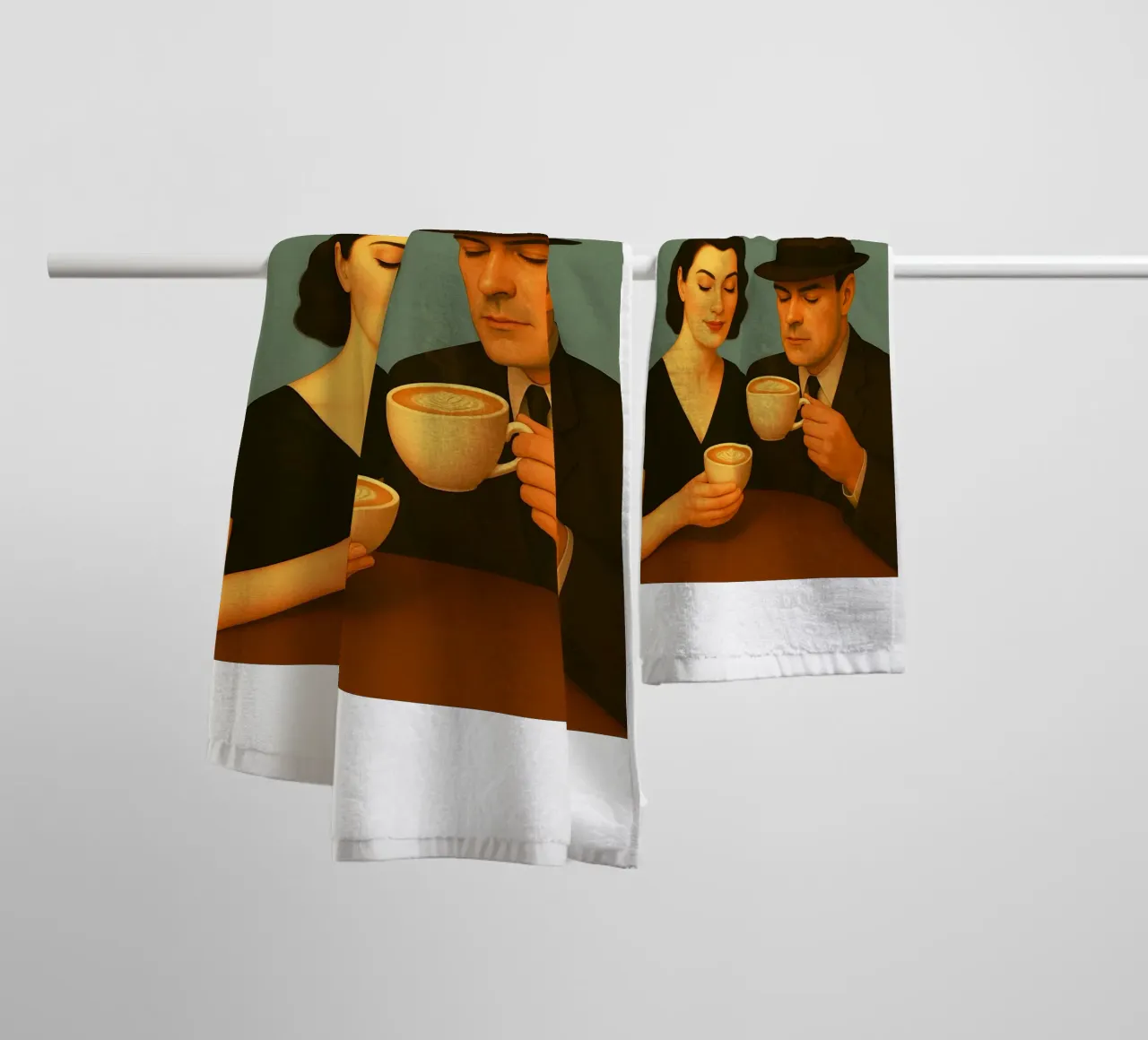 Il caffè migliora tutto asciugamano da bagno da Rawdenox