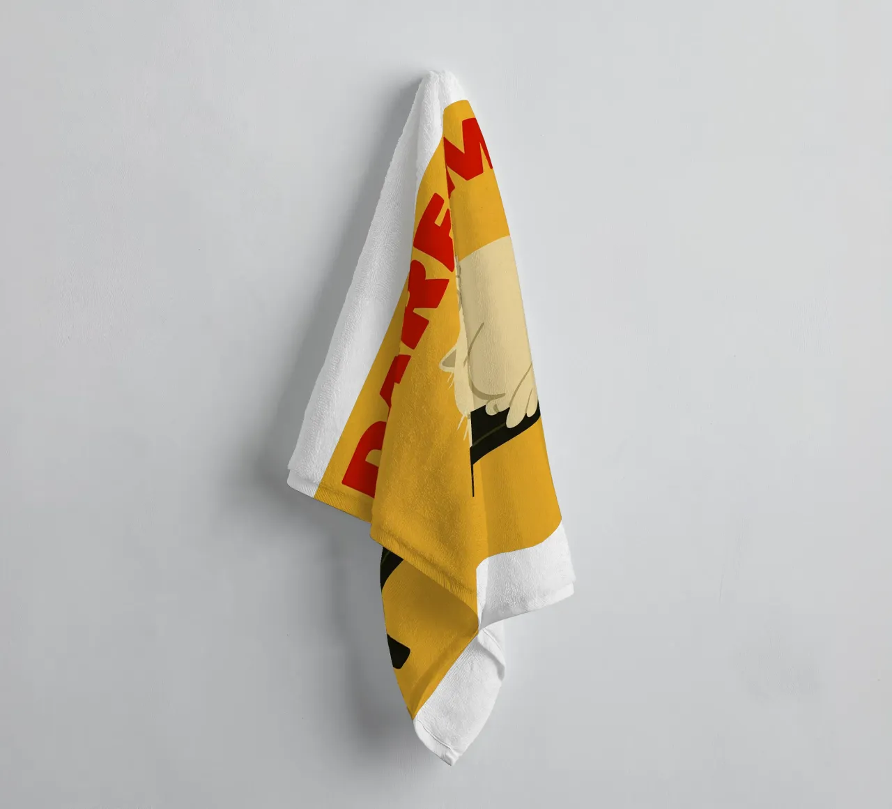Dare Me Funny Cat towel by Rawdenox