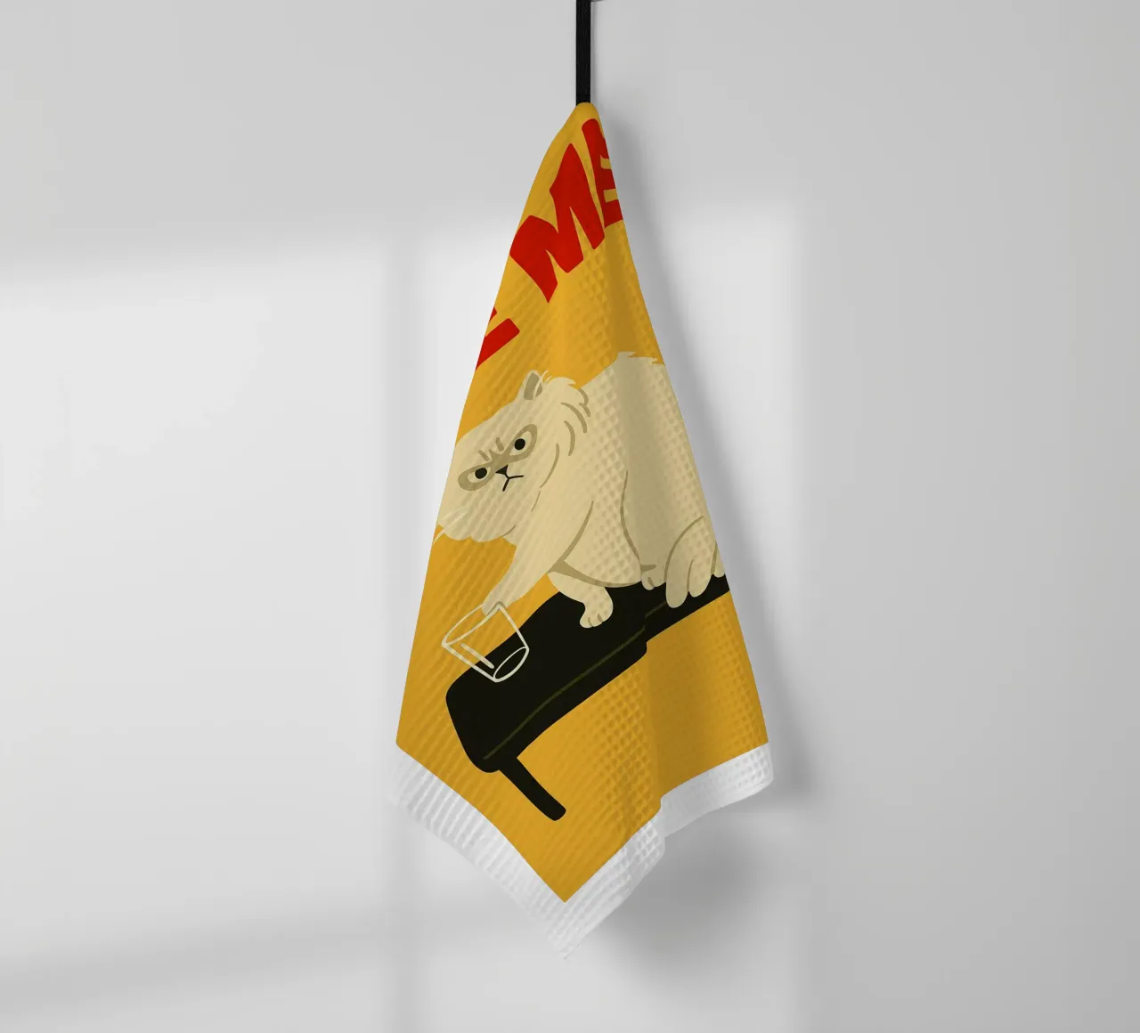 Dare Me Funny Cat torchon de Rawdenox
