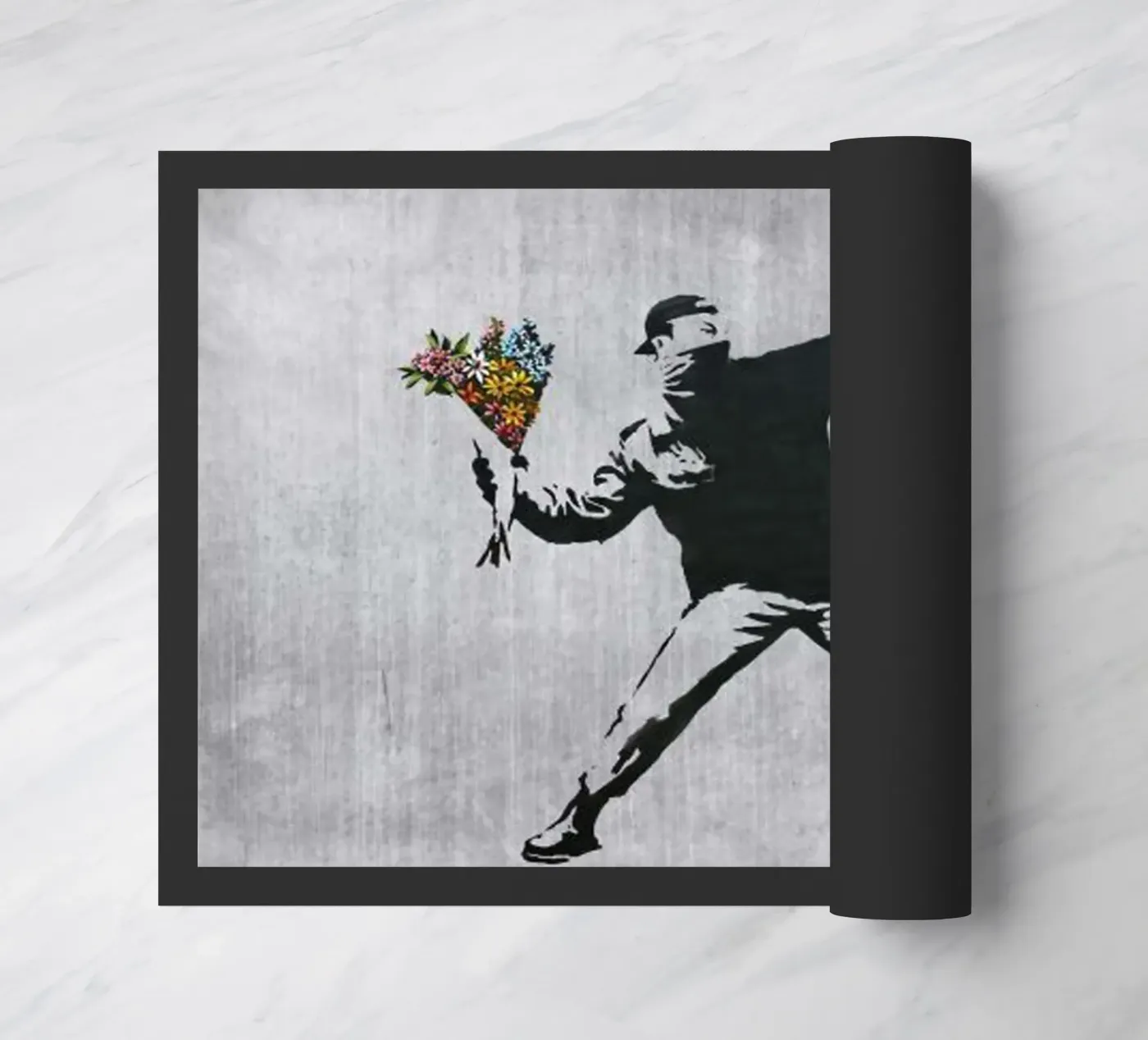 Throw Flower doormat by Betty Shops