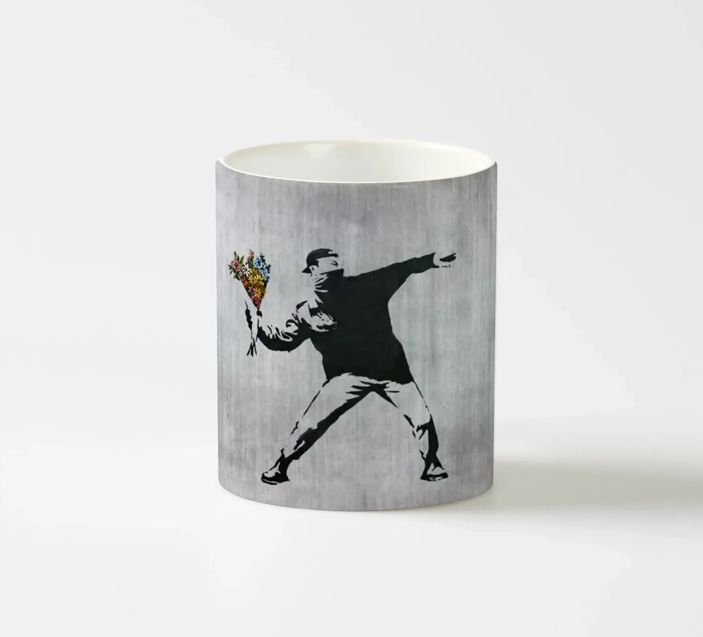 Throw Flower ceramic mug by Betty Shops