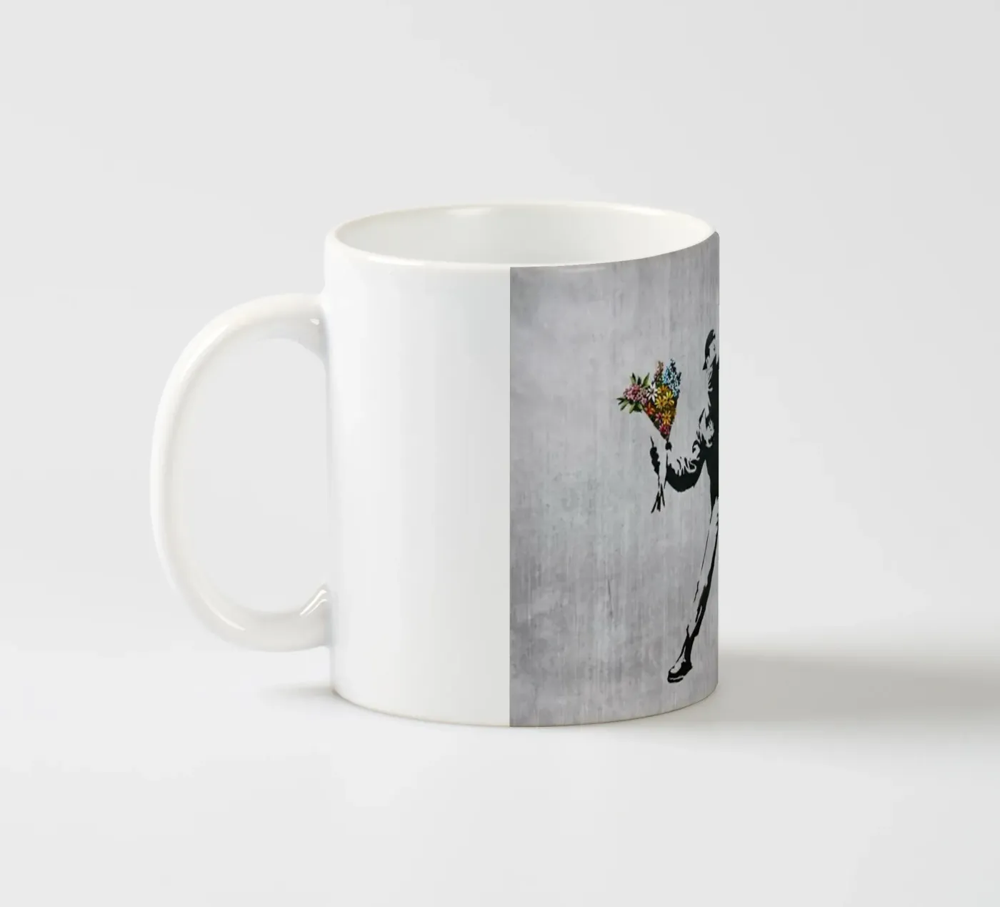 Throw Flower ceramic mug by Betty Shops