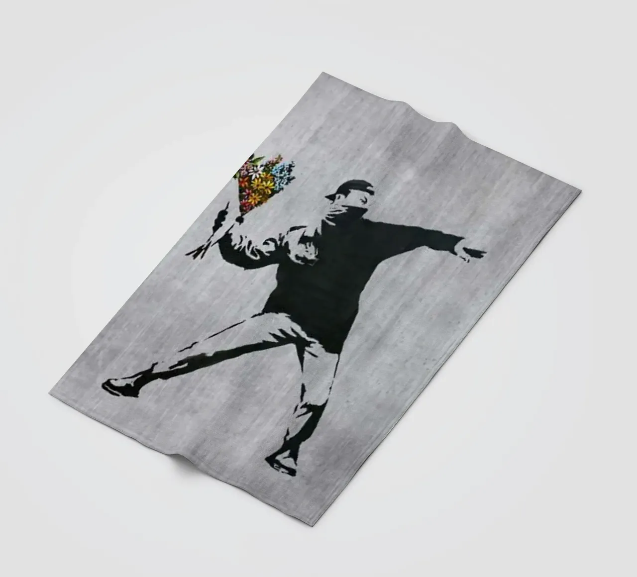 Wurfblume Fleecedecke von Betty Shops