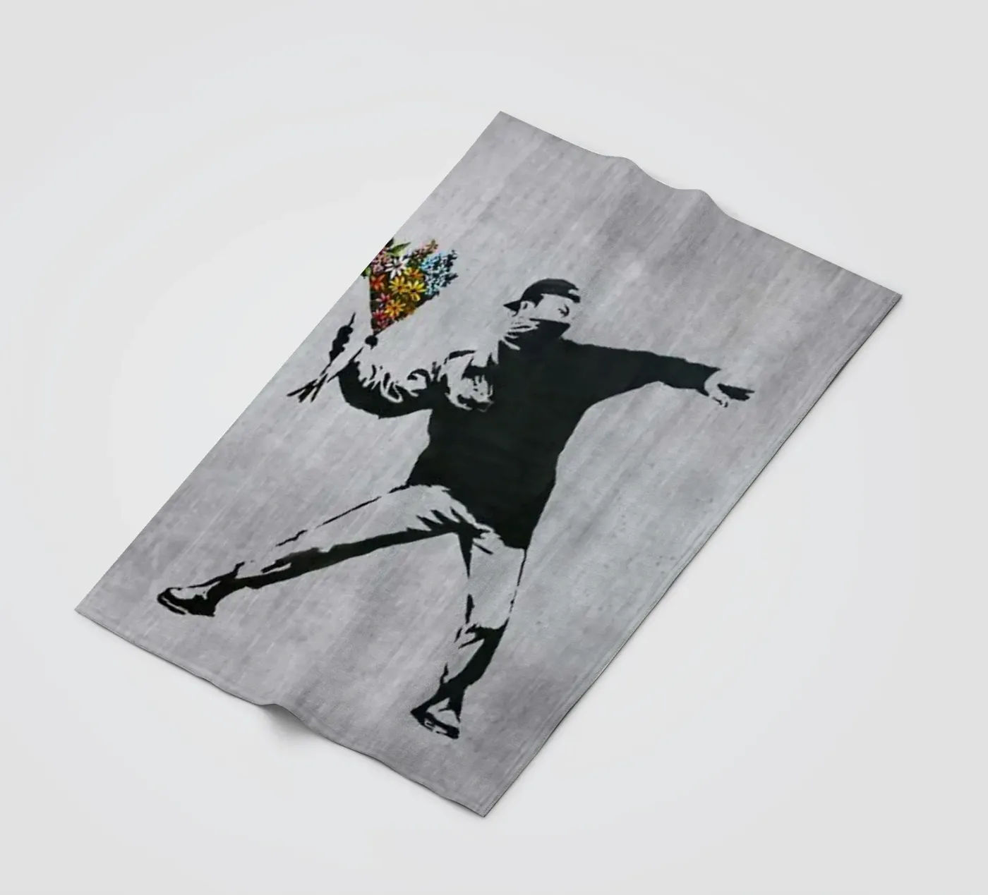 Fleur jetée plaid polaire de Betty Shops