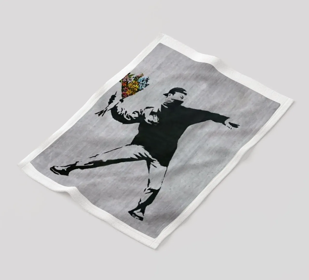 Wurfblume Fleecedecke von Betty Shops