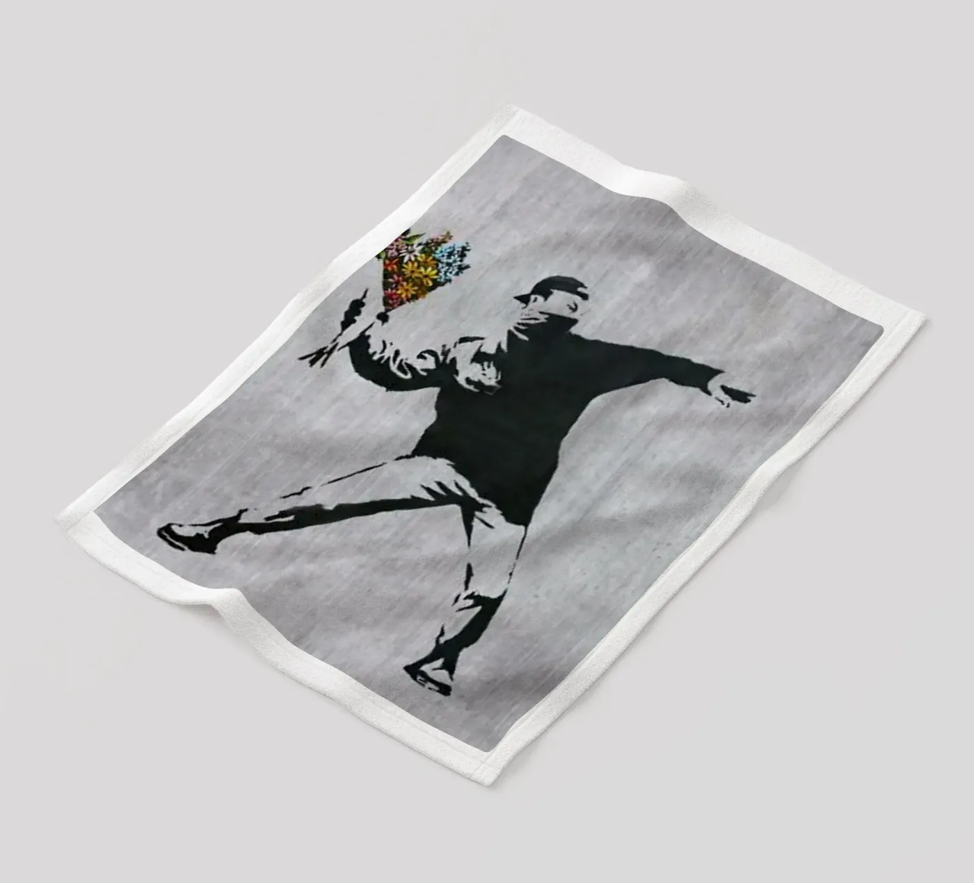 Fleur jetée plaid polaire de Betty Shops