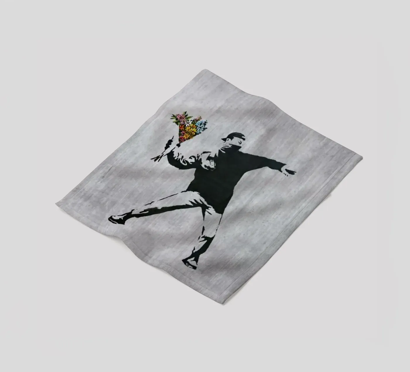 Fleur jetée plaid polaire de Betty Shops