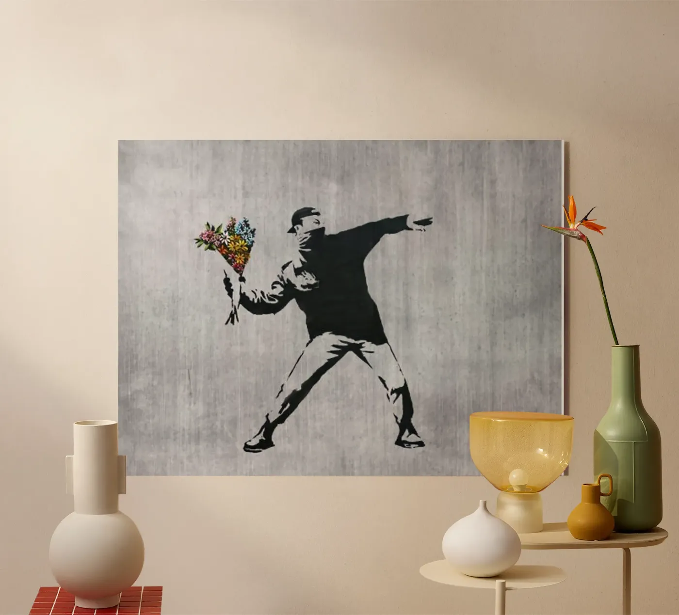 Throw Flower Acryl-Glas von Betty Shops