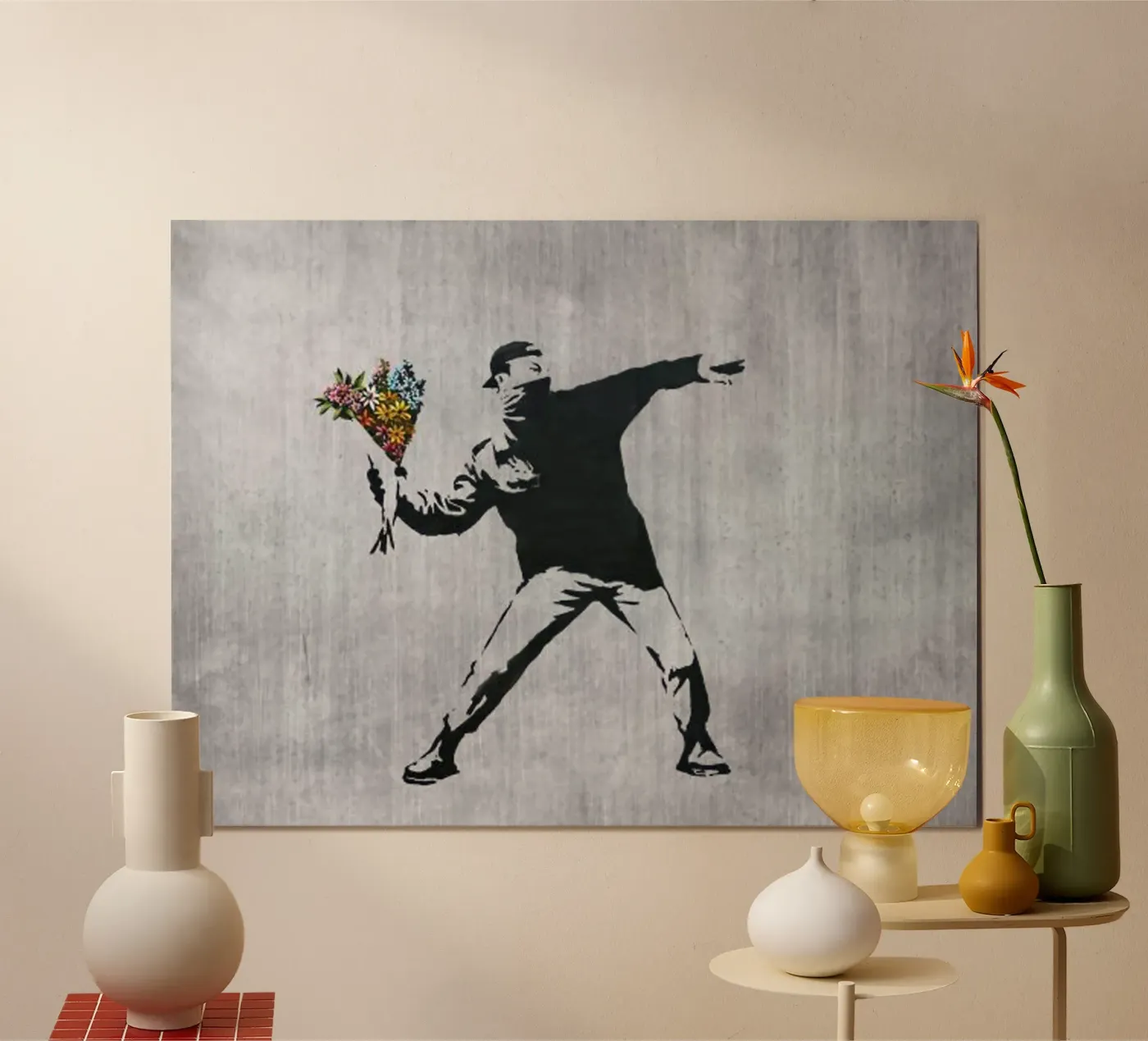 Throw Flower Poster von Betty Shops
