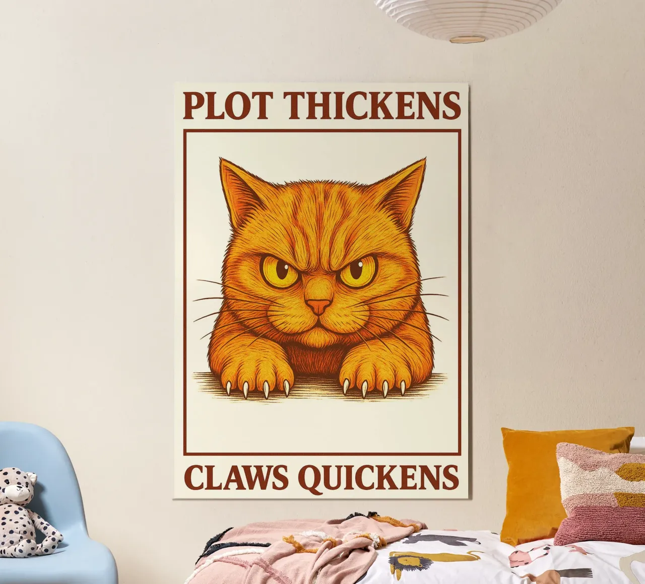 Gatto arrabbiato divertente poster da Rawdenox